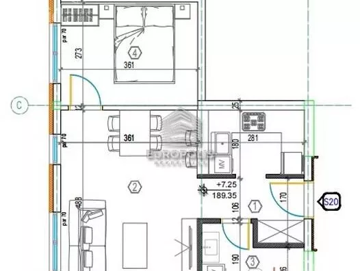 Jednoiposoban stan | 4zida