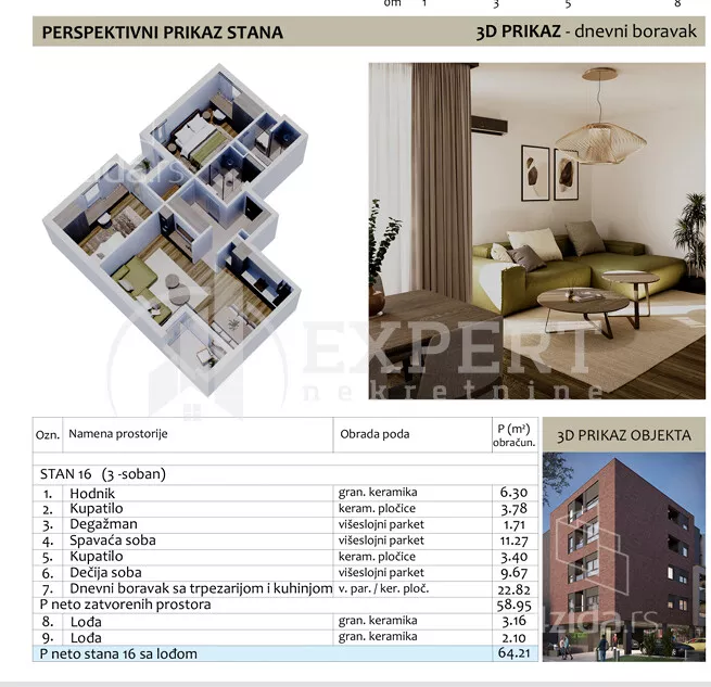 Trosoban stan | 4zida