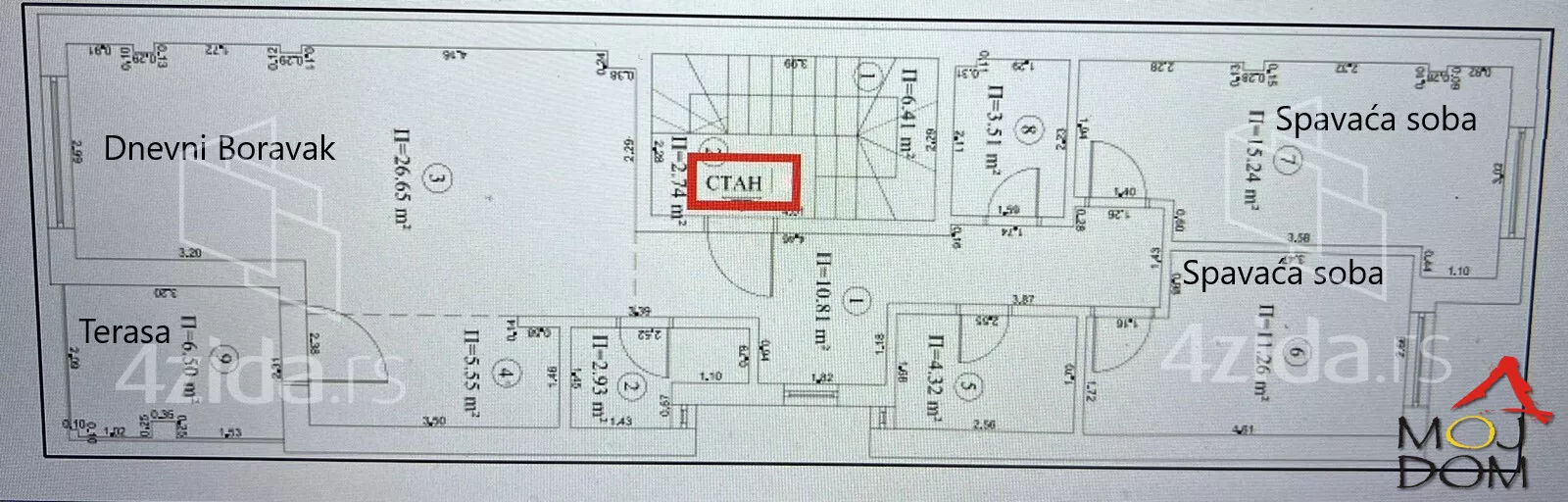 Trosoban stan | 4zida