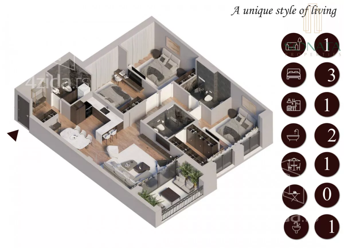 Četvorosoban stan | 4zida