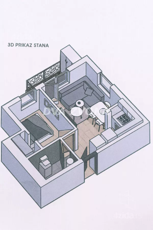Jednoiposoban stan | 4zida