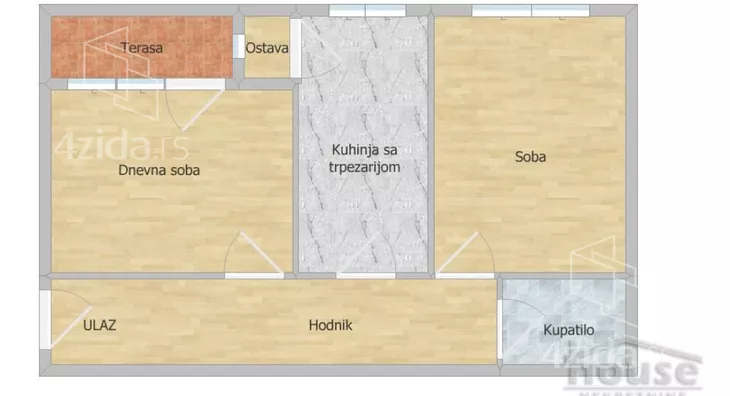 Dvosoban stan | 4zida