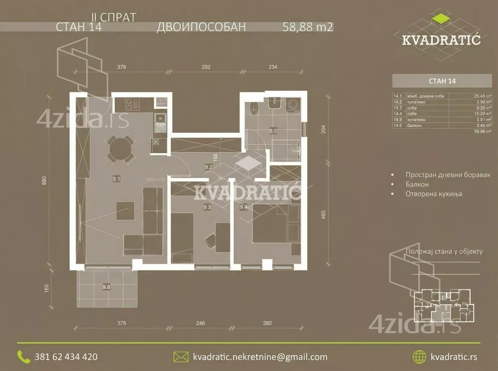 Dvoiposoban stan | 4zida