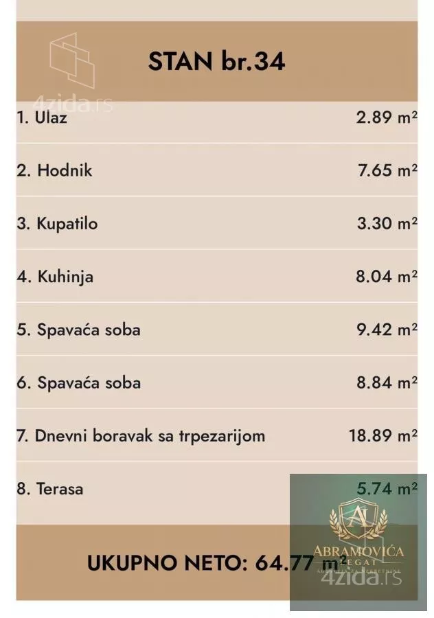 Trosoban stan | 4zida