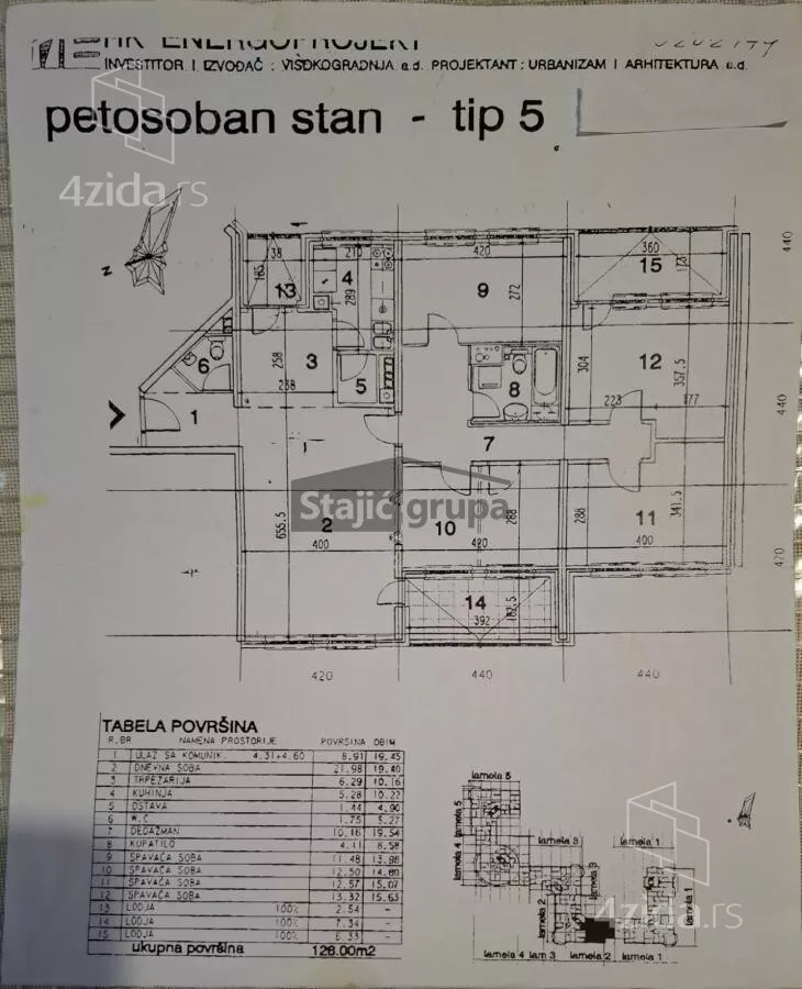Petosoban stan | 4zida