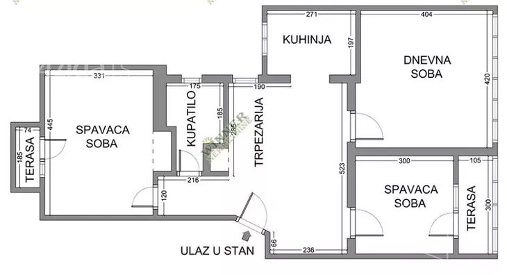 Trosoban stan | 4zida