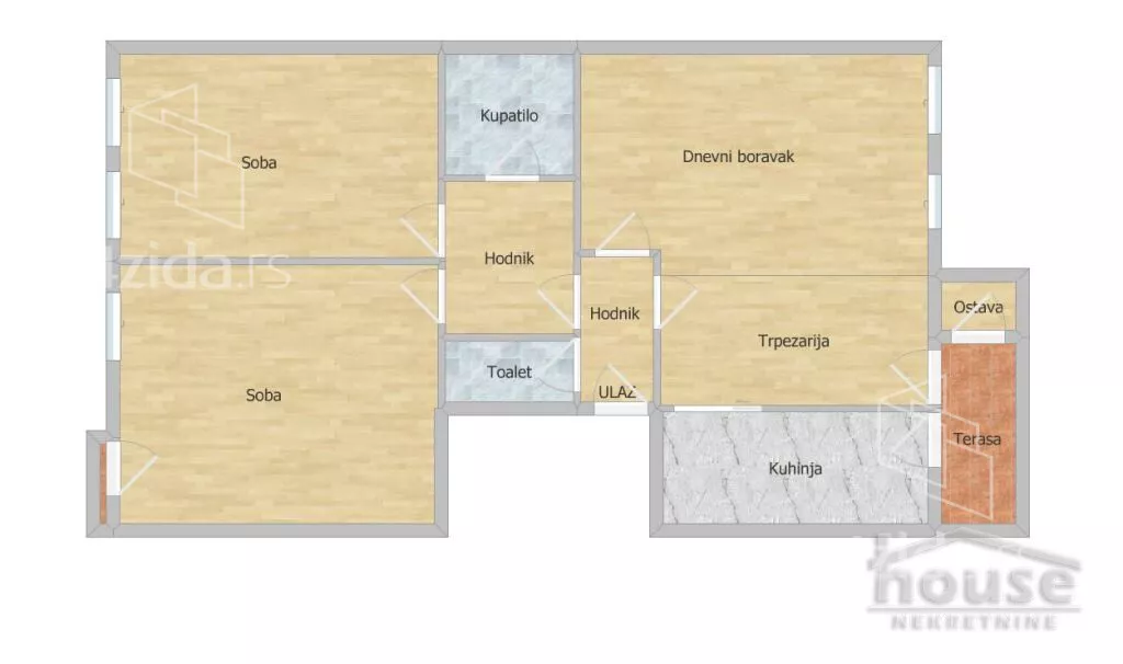 Trosoban stan | 4zida