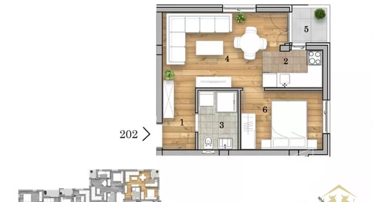 Dvosoban stan | 4zida