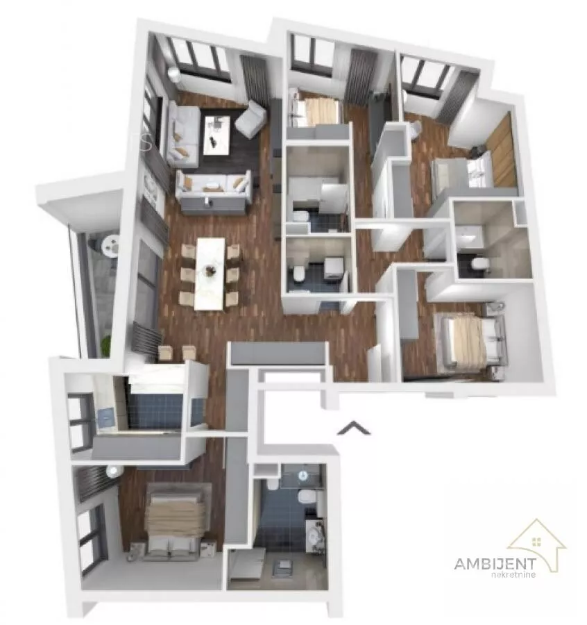 Petosoban stan | 4zida