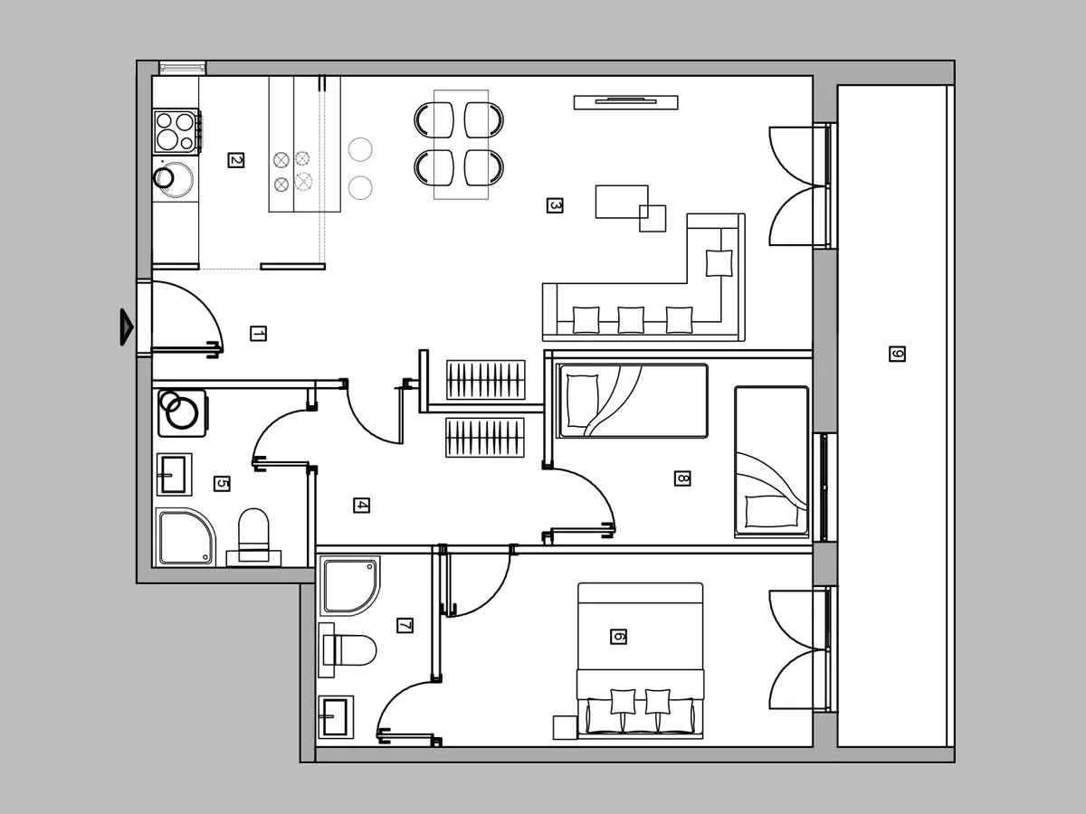 Trosoban stan | 4zida