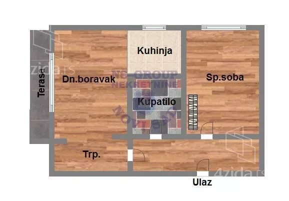Jednoiposoban stan | 4zida