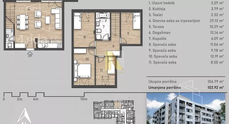 Petosoban stan | 4zida