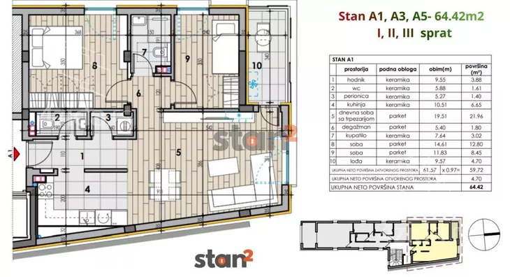 Dvoiposoban stan | 4zida