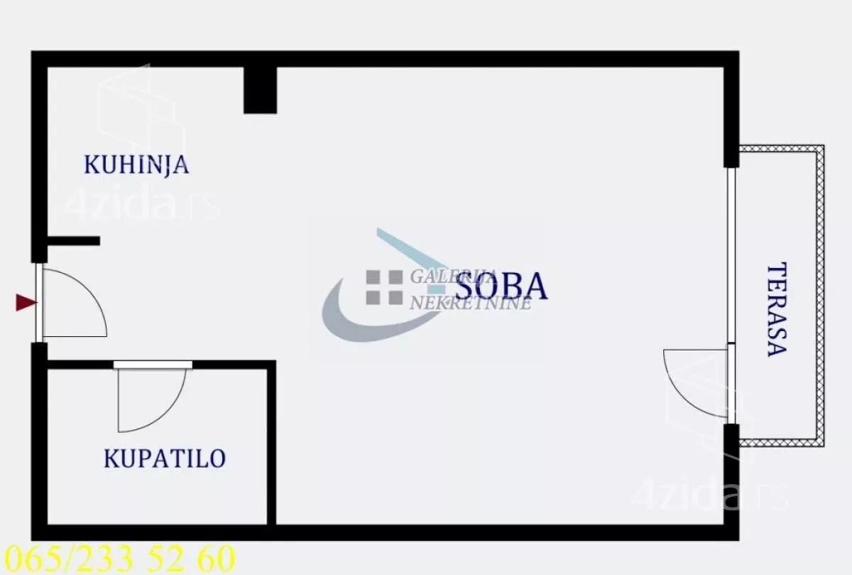 Jednosoban stan | 4zida