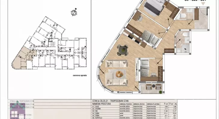 Troiposoban stan | 4zida