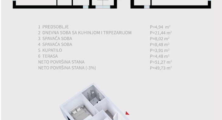 Dvoiposoban stan | 4zida