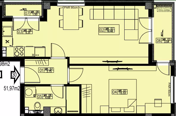 Dvosoban stan | 4zida