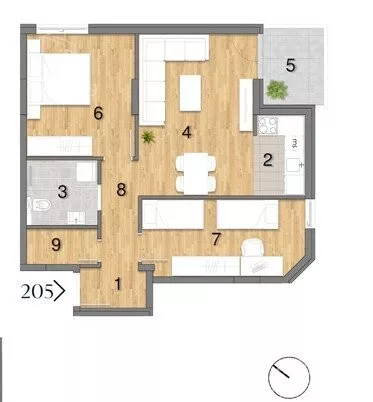 Trosoban stan | 4zida