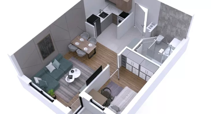 Jednoiposoban stan | 4zida