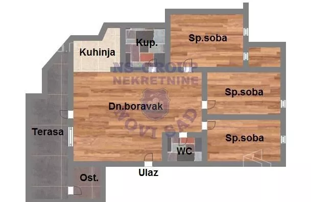 Troiposoban stan | 4zida