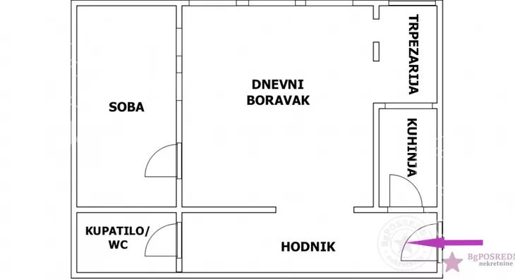 Jednoiposoban stan | 4zida