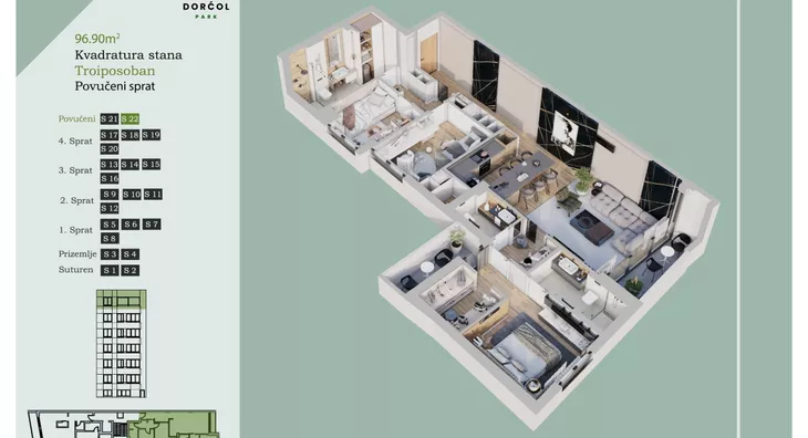 Troiposoban stan | 4zida