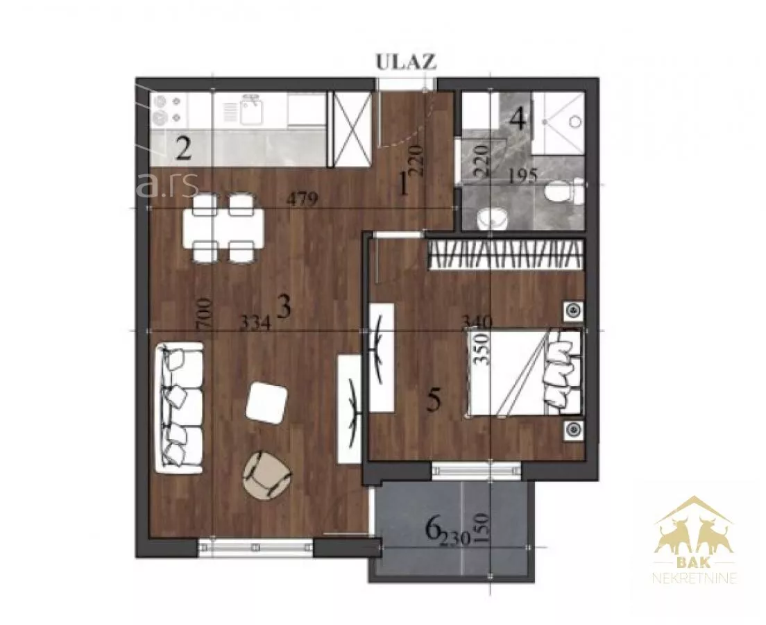 Dvosoban stan | 4zida