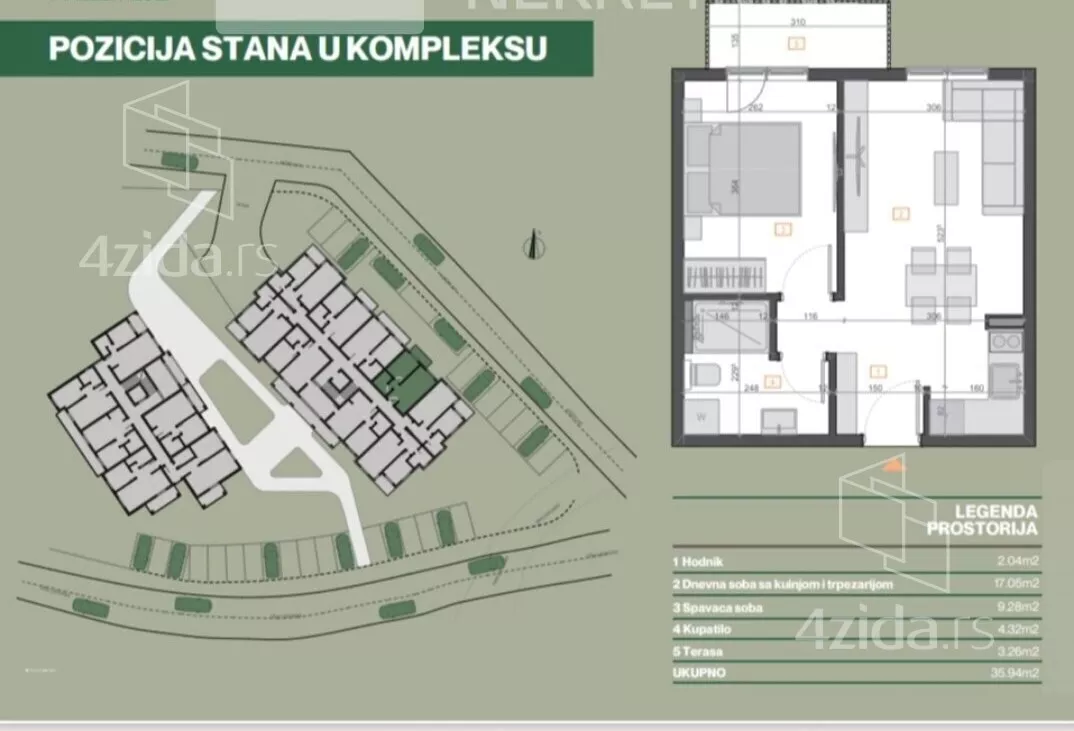 Jednosoban stan | 4zida