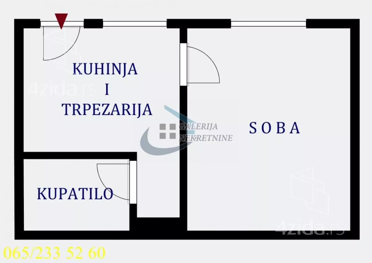 Jednosoban stan | 4zida