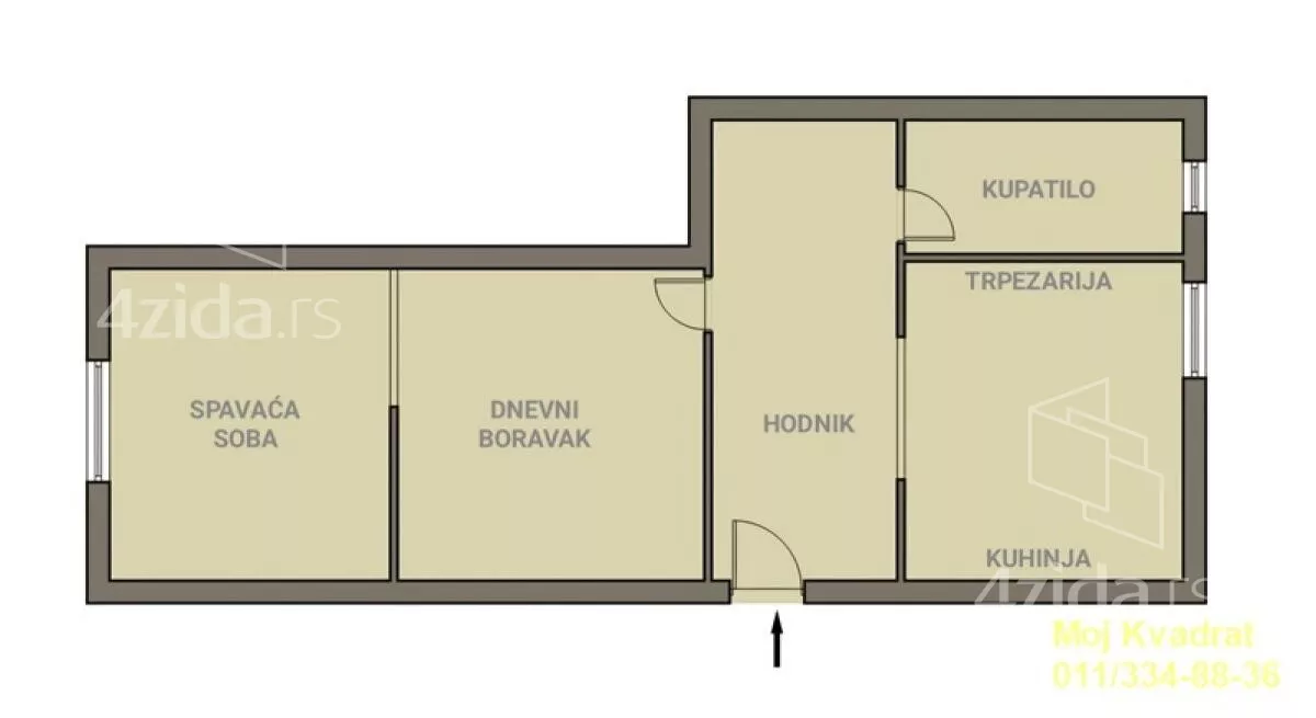 Jednoiposoban stan | 4zida