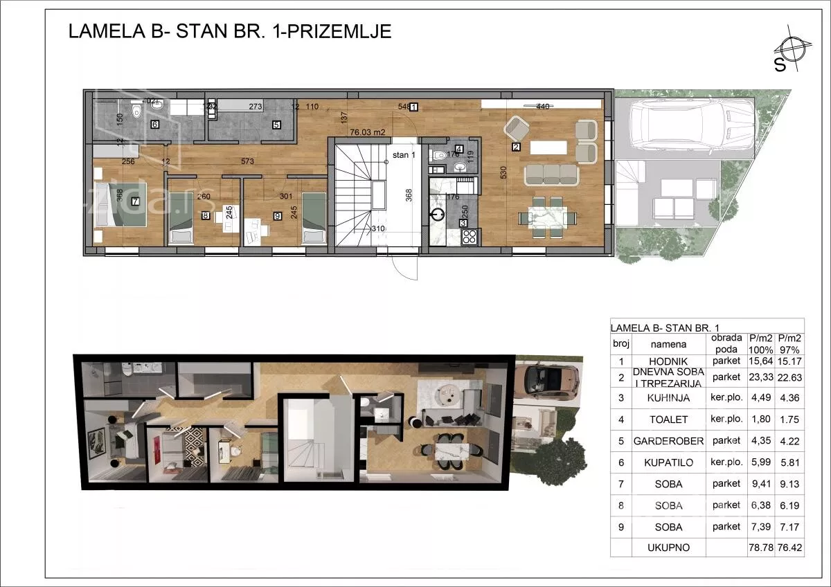 Troiposoban stan | 4zida