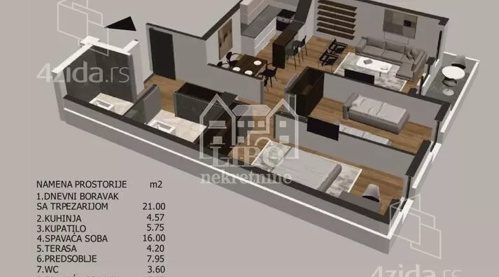 Trosoban stan | 4zida