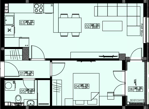 Trosoban stan | 4zida