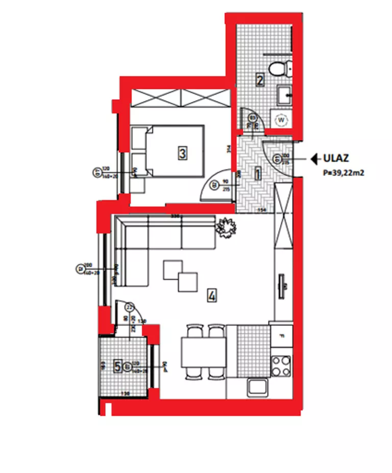 Jednoiposoban stan | 4zida