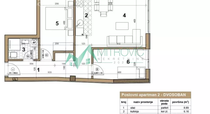 Dvosoban stan | 4zida