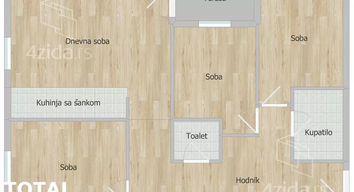 Troiposoban stan | 4zida
