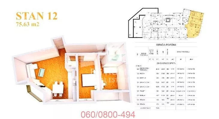 Trosoban stan | 4zida