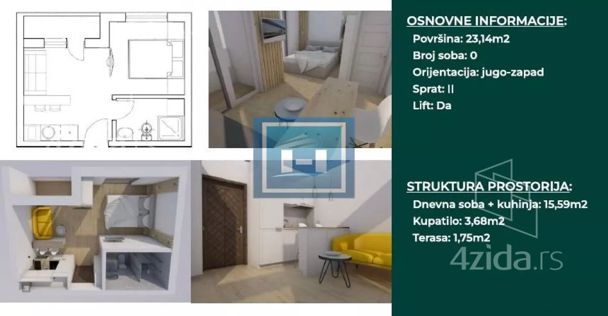 Garsonjera | 4zida
