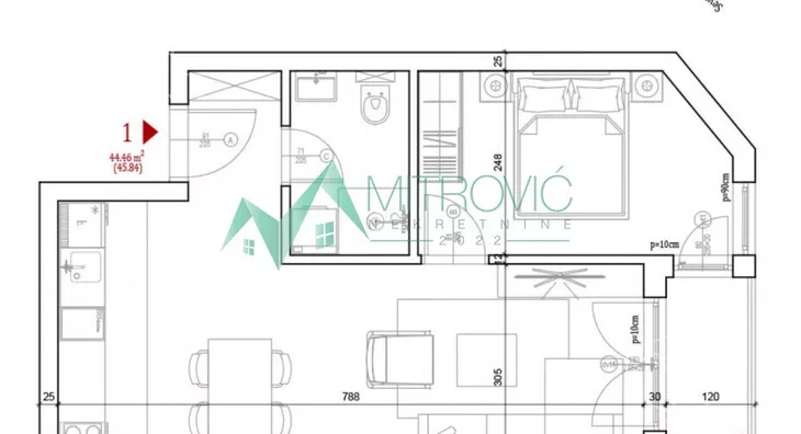 Jednoiposoban stan | 4zida