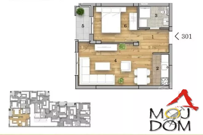 Dvosoban stan | 4zida