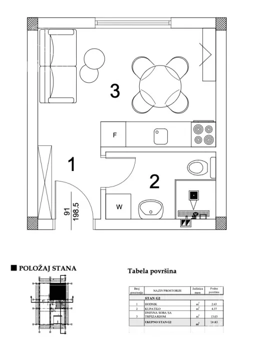 Garsonjera | 4zida