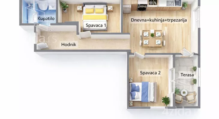 Dvoiposoban stan | 4zida