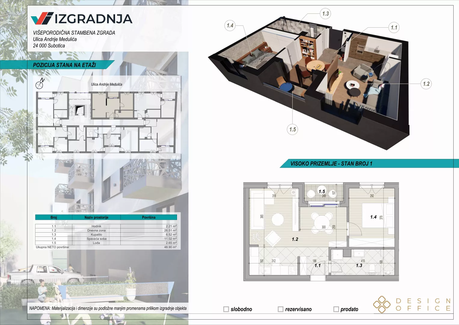 Dvosoban stan | 4zida