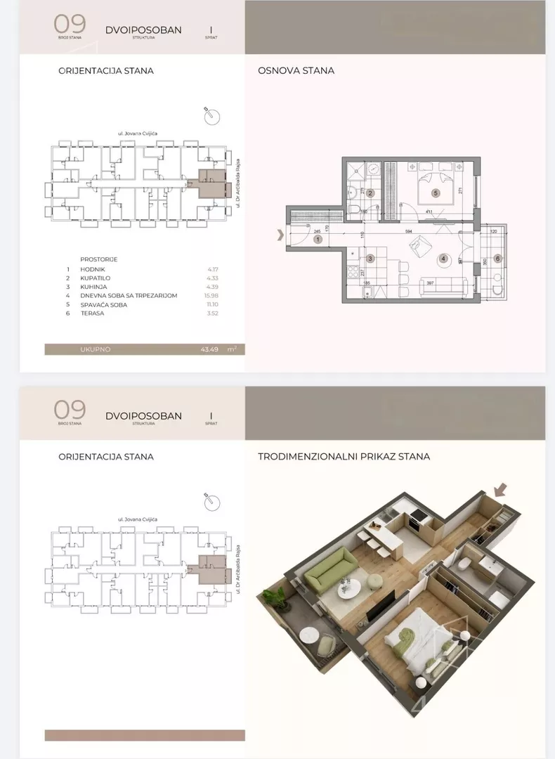Dvosoban stan | 4zida