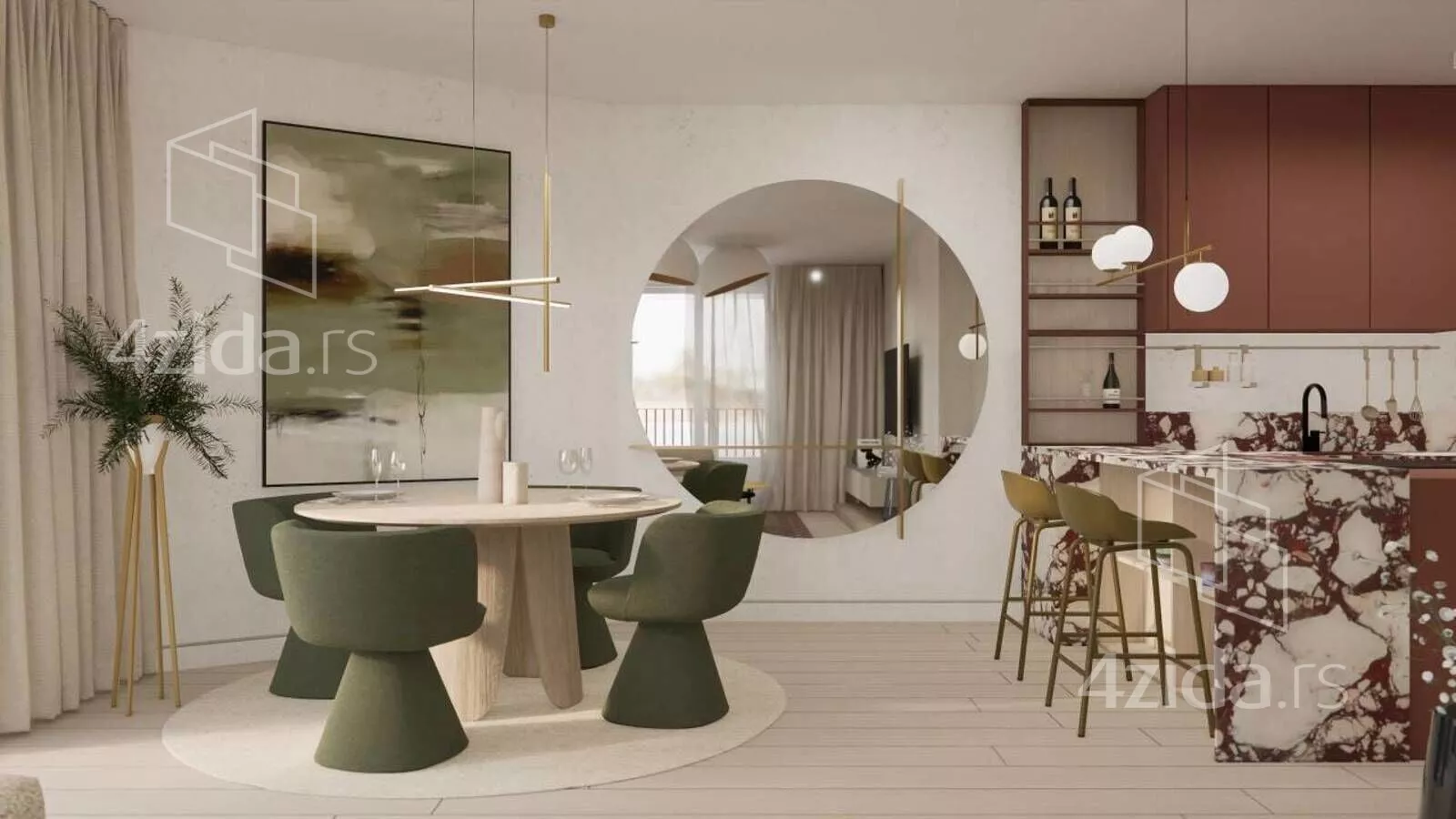 Trosoban stan | 4zida