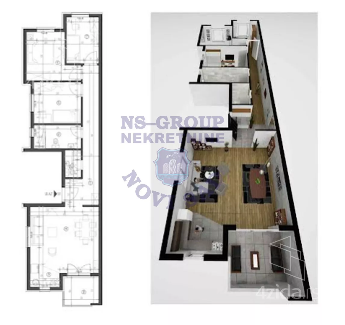 Troiposoban stan | 4zida