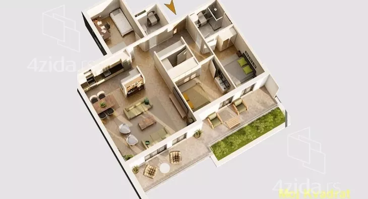 Četvorosoban stan | 4zida