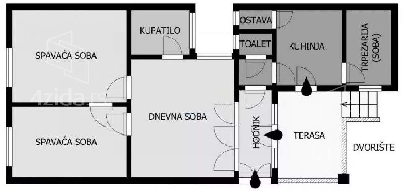 Četvoroiposoban stan | 4zida