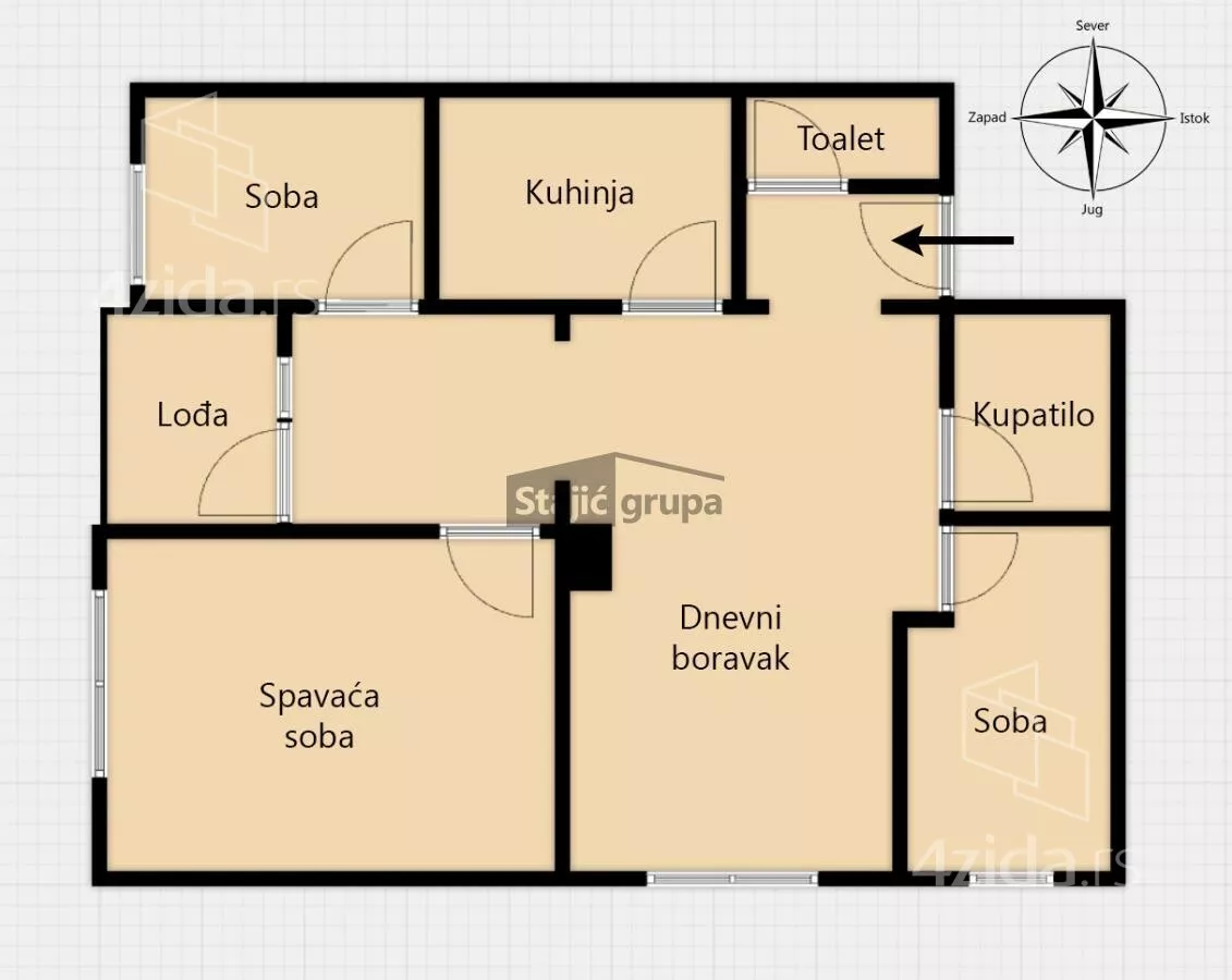 Dvoiposoban stan | 4zida
