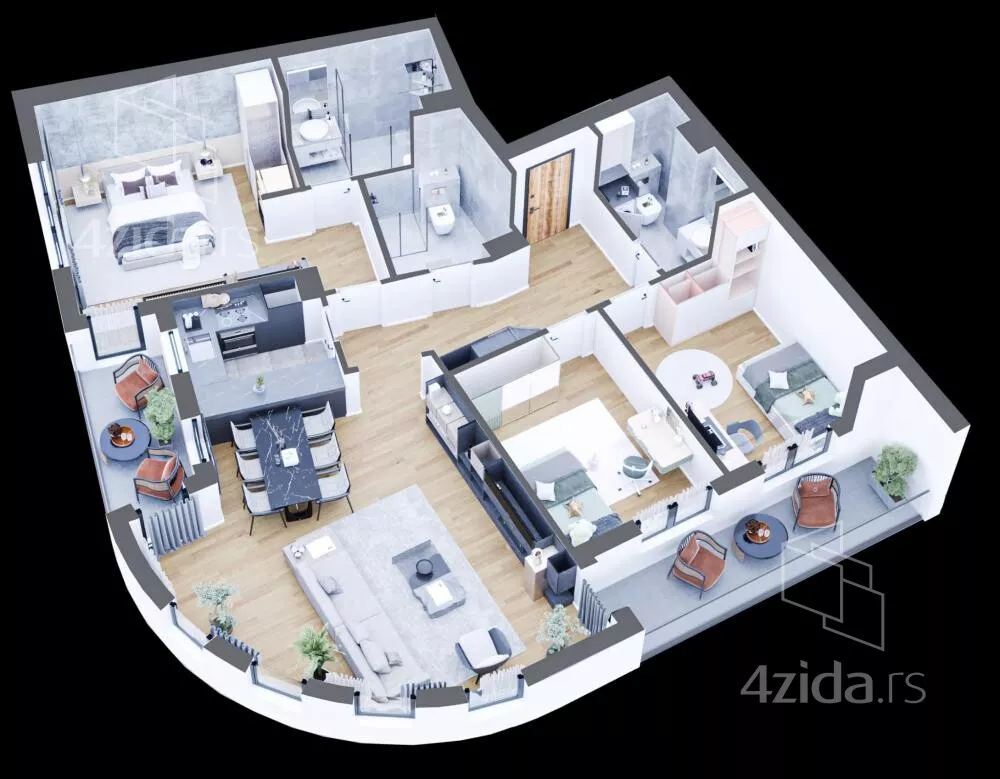 Četvorosoban stan | 4zida